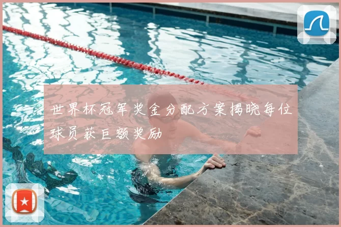 世界杯冠军奖金分配方案揭晓每位球员获巨额奖励