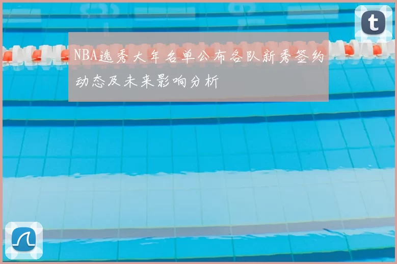 NBA选秀大年名单公布各队新秀签约动态及未来影响分析